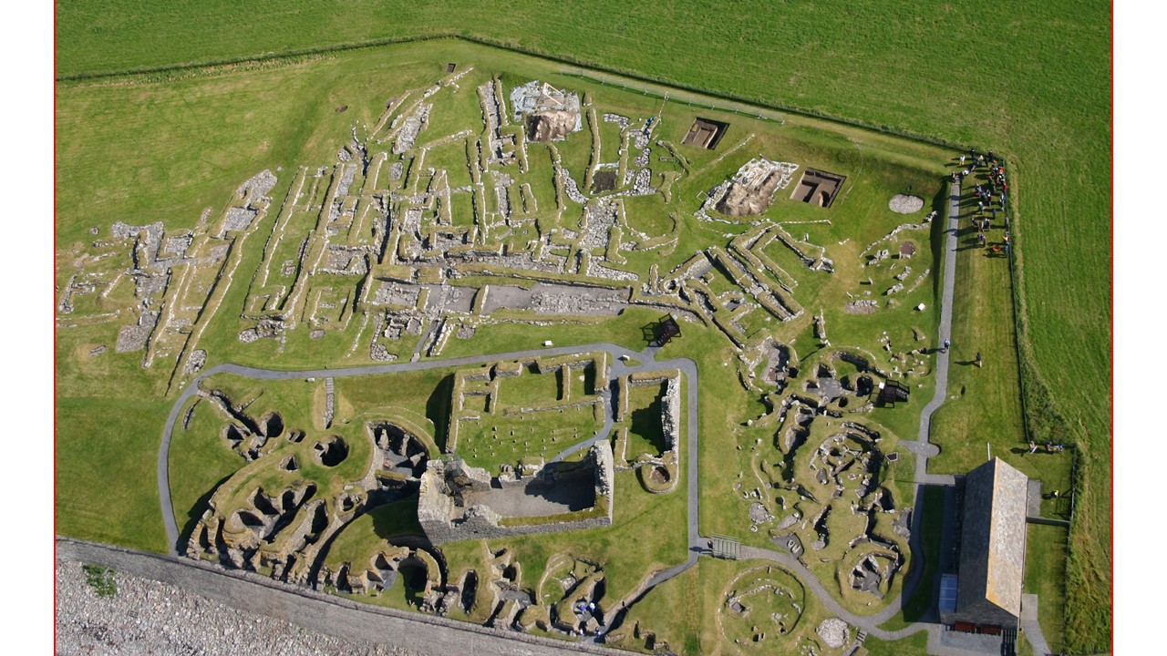 aerial view of Jarlshof